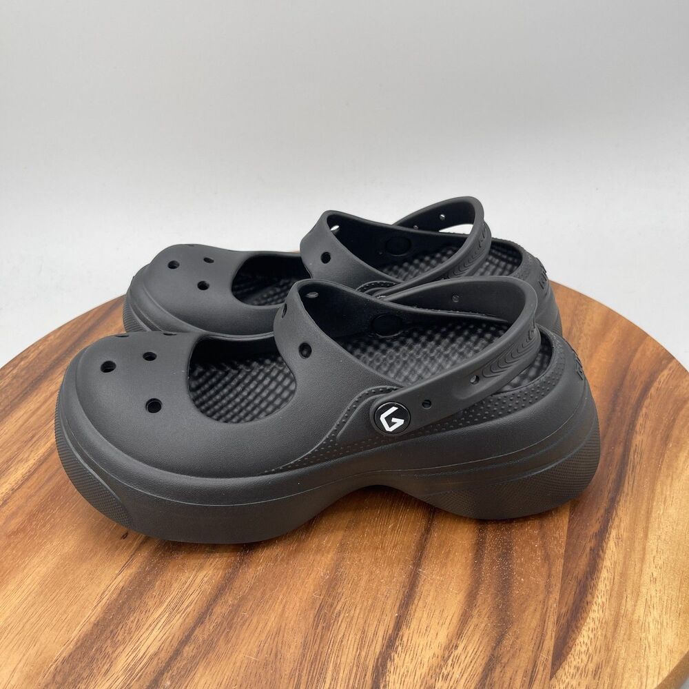 GOTO Mary Jane Sandals Womens Size 8 / 39 Black Casual Comfort Clogs - Picture 3 of 9